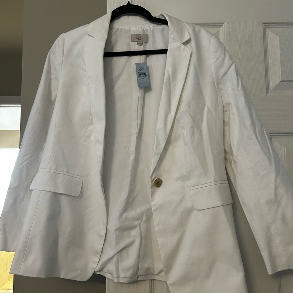 Loft White Blazer